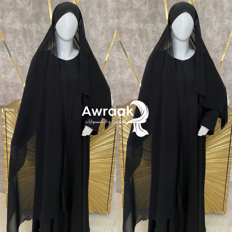 جلباب المسلمة ( جلباب + اسدال + نقاب + قفازات ) - Image 2